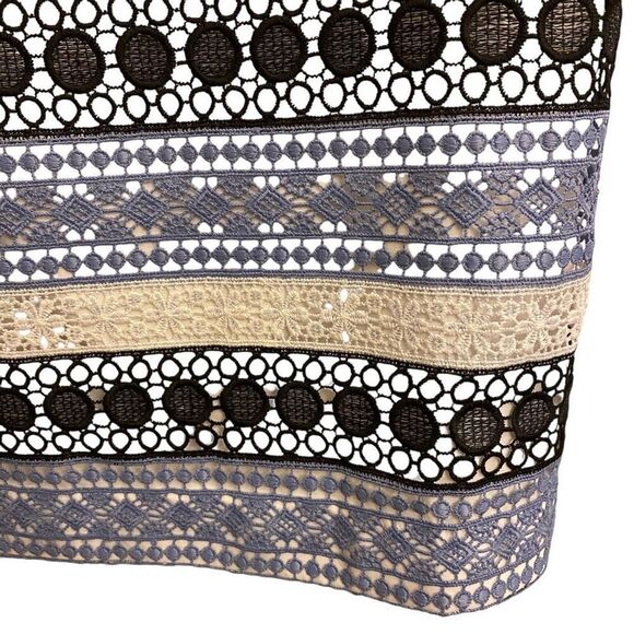 Talbots Lace Stripe Pencil Skirt Size 12 - Picture 6 of 15